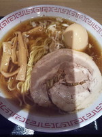 「煮干しラーメンミニカレーセット　味玉【670円】」@ラーメン ますみ屋 MASUMIYAの写真