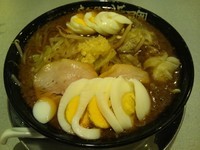 「【期間限定】BLACK MONSTER720円＋スライス玉子」@らあめん花月嵐 清瀬北口店の写真