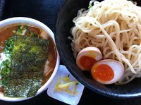 「魚介豚骨つけ麺（赤）」@中華蕎麦 さんびの写真