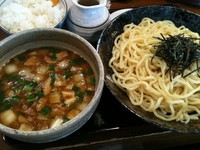 「カレーつけ麺＋サービスライス」@麺屋一徹旭の写真