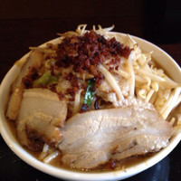 「自然洞スペシャル黒(590円 ランチ)」@自然洞 麺舗 西口店の写真