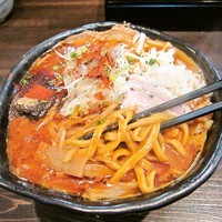 「【限定】ブルーレッド辛いだけ」@麺や 蒼 AOIの写真