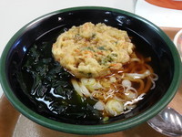 「天ぷらうどん(３１０円職員価格)」@鮫洲食堂の写真