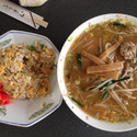 味噌ラーメン+半チャーハン