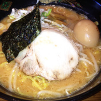 「味噌ラーメン¥630＋味玉子¥50＋ライス¥100」@麺房 長谷川の写真