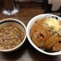 「つけ雷(大)360g 豚増し3枚 840円+200円」@雷 北松戸本店の写真