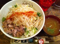 「ニボシアブラソバ(300g)+スープ」@中華そば ムタヒロの写真