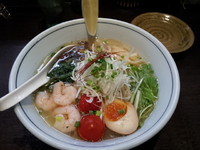 「冷やし塩らーめん　８８０円」@らーめん しおの風 INさいたまの写真