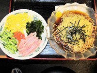 「黒酢しょうゆ冷し麺　490円」@日高屋 上野広小路店の写真