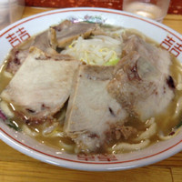 「ラーメン並、肉ダブル」@自家製太麺 ドカ盛 マッチョ 難波千日前店の写真