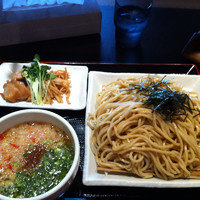 「ざるぞば大750円」@鶏そば 雫一の写真