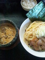 「濃厚焼き干しつけ麺（全部のせ）」@あっ晴れノ山は高らか！！ 緒川店の写真