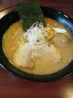 「味噌とんこつラーメン750円、味玉100円、替玉100円」@麺屋 蓮花の写真