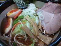 「八丁みそらーめん+味玉+野菜」@みそ処 麺屋 いはし。の写真