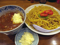 「トマトチーズつけ麺（大）＋粉チーズ、780円（同額）＋50円」@麺屋 蕃茄の写真