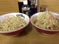 「つけ麺　ニンニク少なめ・アブラ」@ラーメン二郎 栃木街道店の写真