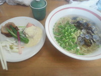 「冷し有楽蕎麦　冷やし茶椀蒸し付き(別皿バージョン)」@MENYA 食い味の道有楽の写真