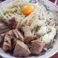 「まぜそば(ニンニク)￥７５０」@ラーメン 龍郎の写真