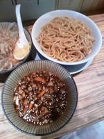 「つけ麺（大盛）６８０円」@ラーメン・つけ麺 THE WORLDの写真