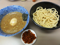 「ミニつけめん（６５０円）女性限定＋辛味（５０円）」@庵悟の写真