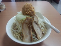 「ふじ麺（ニンニク多め、背脂普通）」@景勝軒 西片貝店の写真