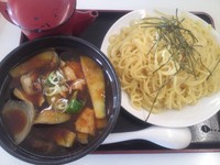 「肉ナスつけ麺　８５０円」@玉も亭 岩槻店の写真