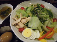 「冷やし塩バジル800円+味玉(ｸｰﾎﾟﾝ)0円」@あさか 麺工房、 朝霞本店の写真