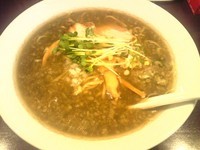「目黒ブラック煮干しそば」@麺屋 航の写真
