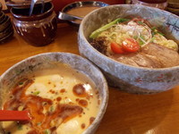 「冷やし坦々つけ麺」@豚骨らーめん れんの写真