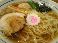 「中華そば(７５０円)＋づけ玉子(１００円)」@味処 むさし野の写真