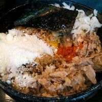 「【冷】　冷やしカレーまぜそば ＋ チーズ ＋ 半肉増し」@狼煙 〜NOROSHI〜の写真