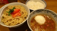 「イタリアントマトチーズつけ麺780円ライス100円」@麺屋 蕃茄の写真