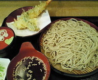 「大海老そば　４８０円」@立ちそば処 つぼみ家 四谷店の写真