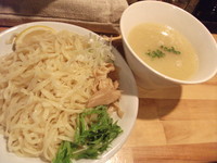 「つけそば（塩白湯スープ）中盛」@濃厚鶏そば 麺屋武一 新橋本店の写真