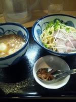 「鶏と魚介のつけ麺 800円」@つけ麺 たけもとの写真