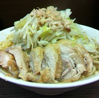 「大豚ラーメン（800円）ヤサイニンニクアブラ」@ラーメン二郎 横浜関内店の写真