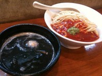 「つけ麺イカスミソ ストロング800円味玉100円大盛100円」@らーめん・つけめん いつ樹の写真
