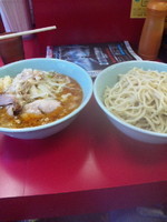 「小つけ麺 ニンニクアブラ ７５０円」@ラーメン二郎 中山駅前店の写真