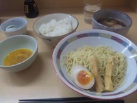 「つけ麺(小)＋たまごご飯」@煮干鰮らーめん 圓の写真