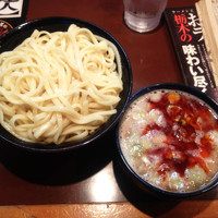 「辛肉もりそば（大盛）￥９００」@UNDER GROUND RAMENの写真