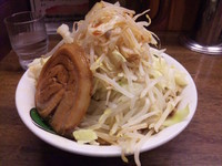 「雷そばライト　並　野菜増し」@雷 北松戸本店の写真