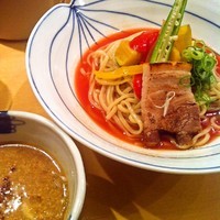 「小麦と夏野菜香る味噌つけそば」@饗 くろ㐂の写真