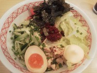 「冷やしそば（大盛りサービス　６７０円）」@らーめん がんちゃの写真