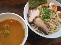 「海老味噌つけ麺￥800・味玉￥100」@麺屋 三四郎の写真