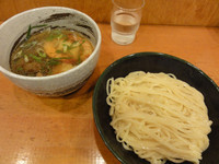 「脚赤海老塩つけ麺（300g）」@らーめん つけ麺 大前田の写真