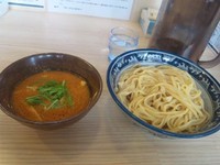 「海老辛つけ麺」@中華そば つけ麺 中村屋 尼崎本店の写真