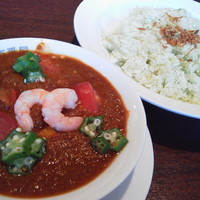「【８月限定】冷やしカレー￥９００」@カレーハウスCoCo壱番屋 牛久中央店の写真