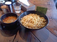 「辛つけ麺、大盛り」@jun-pey ra-men 成瀬本店の写真