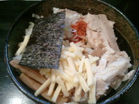 「カレーまぜそば+半肉増し+とろけるチーズ￥1000」@狼煙 〜NOROSHI〜の写真