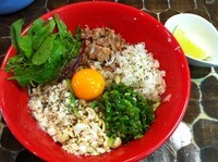 「【期間限定昼･夜各10食】洋風まぜめん 800」@つけめん・らーめん活龍 本店の写真